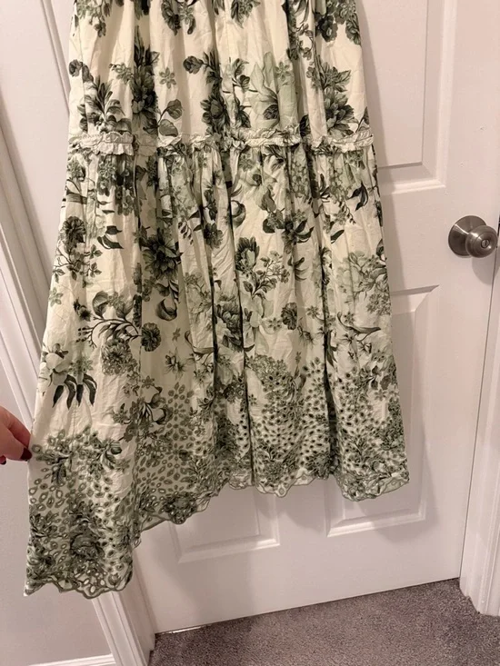 Anthropologie Sleeveless Sweetheart A-Line Midi Dress Size Large - Picture 10 of 11